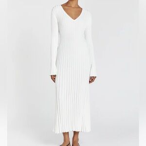 Dissh Reign White Midi Dress